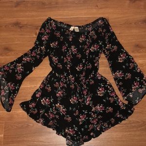 Floral romper.